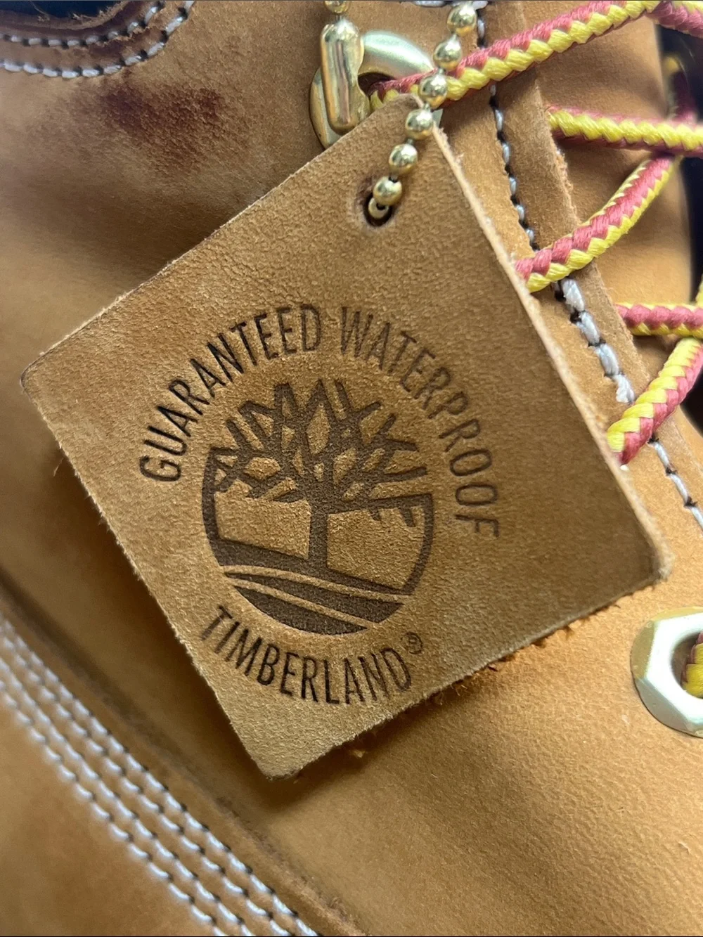 Timberland Premium 6-Inch Waterproof Wheat Nubuck Boots Size 9.5 M Style 10061
